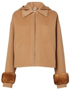 Fendi Double-Sided Cashmere Jacket - Natural