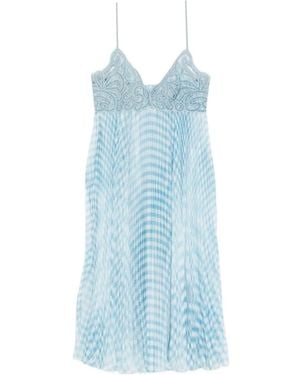 Ermanno Scervino Dress With Embroidery - Blue