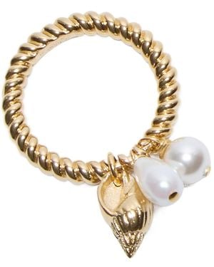 Chloé Shell Ring - Metallic