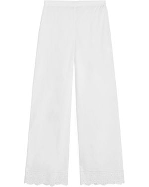 By Malene Birger Gretana Broderie-Anglaise Trousers - White