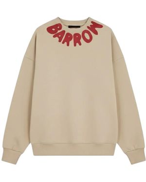 Barrow Logo-Print Long-Sleeve Sweatshirt - Natural