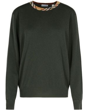 Burberry Long-Sleeved Sweater - Green