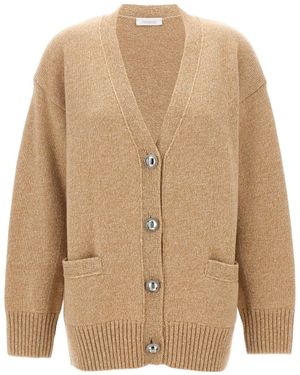 Rabanne V-Neck Buttoned Cardigan - Natural
