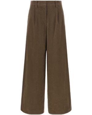 Brunello Cucinelli Monil Chain Tailored Stretch Trousers - Brown