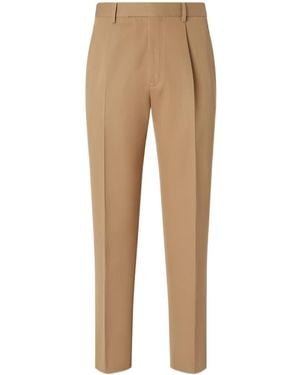 ZEGNA Pleated Trousers - Natural