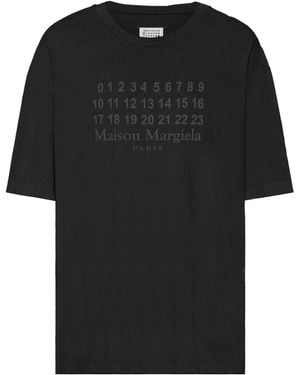 Maison Margiela Print T-Shirt - Black