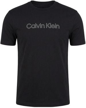 Calvin Klein Logo Polo Shirt - Black