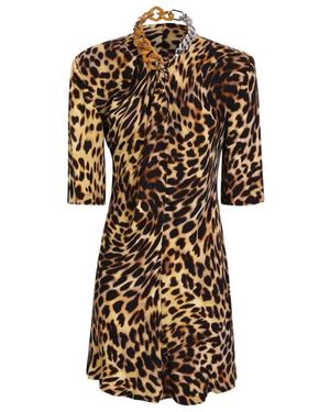 Stella McCartney Leopard-Print Dress - Black