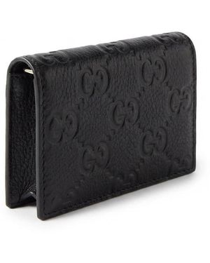 Gucci Gg Emblem Mini Wallet - Black