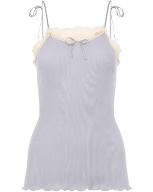 Chloé Thin-Strapped Tank Top - Purple