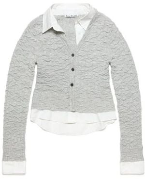 Acne Studios Layered Cardigan - White
