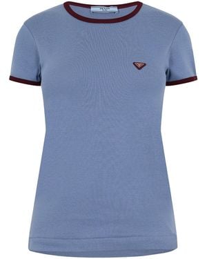 Prada Logo T-Shirt - Blue
