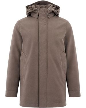 Woolrich Barrow Hooded Coat - Brown