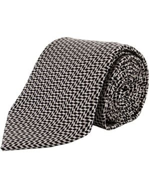 Tom Ford Logo Tie - Black