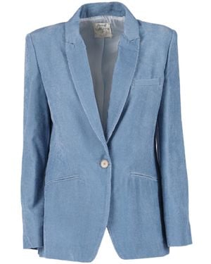 forte_forte Welt-Pocket Blazer - Blue