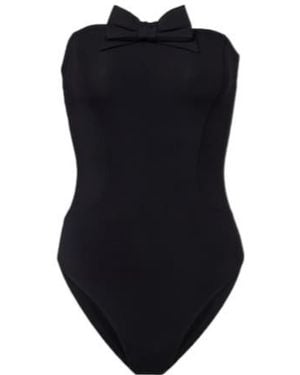 Eres Dresscode Bow-Detail Bandeau Swimsuit - Black