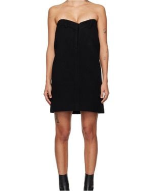 we11done Off Shoulder Dress - Black