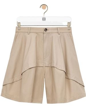 Loewe Belt Loop Shorts - Natural