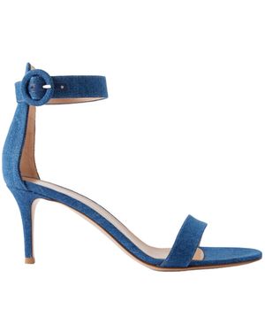 Gianvito Rossi Denim Sandals - Blue