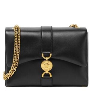 Versace Chain-Linked Shoulder Bag - Black