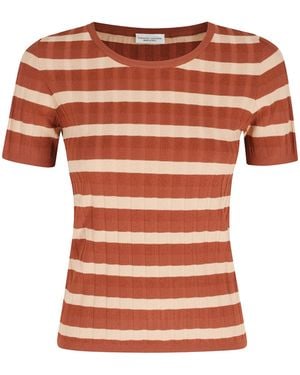 Roberto Collina Striped Jumper - Orange