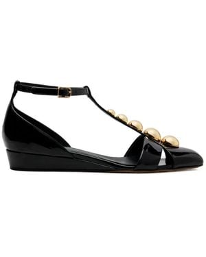 Chloé Patent Leather Sandals - Black