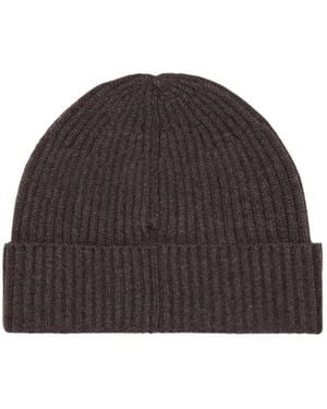 Brunello Cucinelli Ribbed Knit Hat - Brown