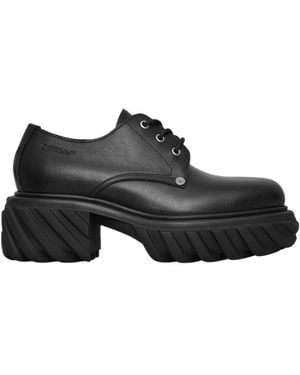 Off-White c/o Virgil Abloh Exploration Almond Toe Derby Shoes - Black