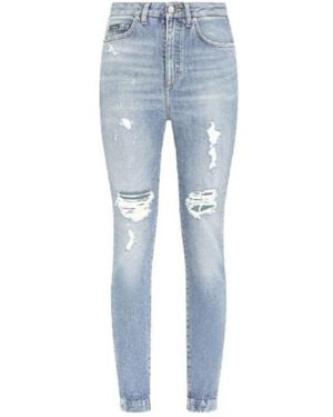 Dolce & Gabbana Audrey Distressed Skinny Jeans - Blue