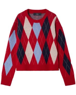 arch4 Long-Sleeved Crew Neck Sweater - Red
