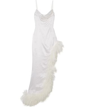 Alessandra Rich Thin Shoulder Dress Dress - White