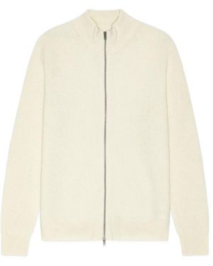 Les Deux Ribbed Zip-Up Jacket - Natural