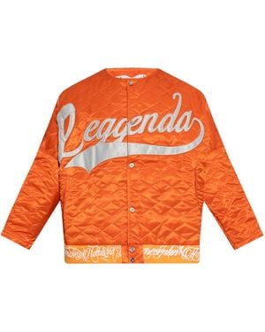 PDF CHANNEL Pdf Leggenda Due Quilted Jacket - Orange