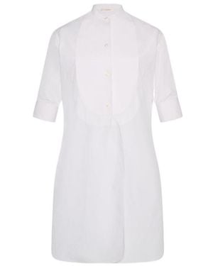 The Row Elaris Bib-Panel Shirt - White
