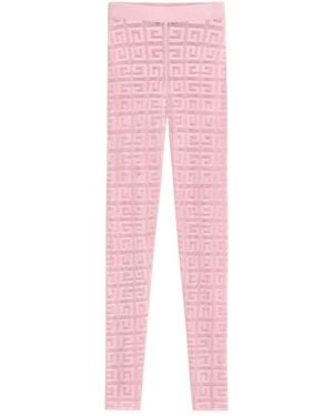 Givenchy 4G Jacquard Leggings - Pink