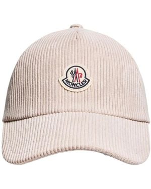 Moncler Corduroy Baseball Cap - Pink