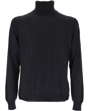 Gran Sasso Long Sleeved High Neck Jumper - Black