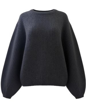 TOTEME Totême Crewneck Ribbed Jumper - Black