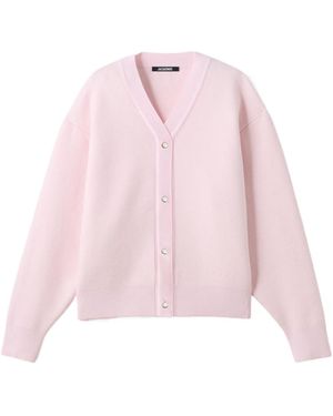 Jacquemus Long-Sleeved Cardigan - Pink