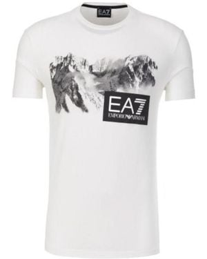 EA7 Logo Details T-Shirt - White