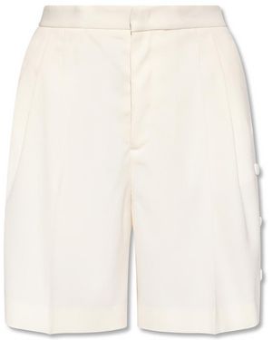 RED Valentino Pleated Shorts - White