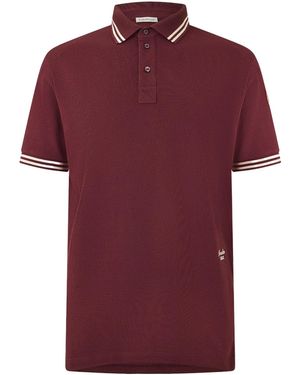 Moncler Shortsleeve Polo Shirt - Red