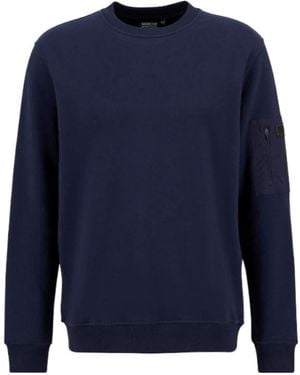 Barbour Grip Crew Neck Sweater - Blue