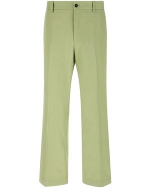 Prada Poplin Trousers - Green