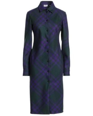 Burberry Two-Tone Shirt Dress - Blue