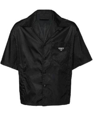 Prada Re-Nylon Button-Up Shirt - Black