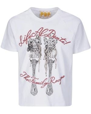 PDF CHANNEL Pdf Life Al Dente Graphic T-Shirt - White