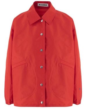 Jil Sander Long-Sleeved Jacket - Red