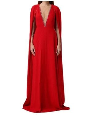 Stella McCartney V-Neck Dress - Red