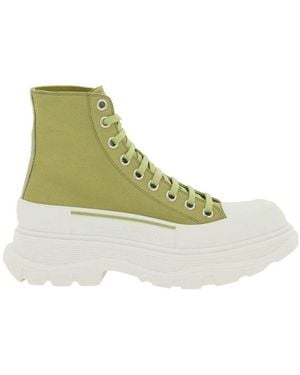 McQueen Tread Slick High-Top Trainers - Green